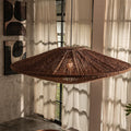 Ritta Rustique Suspension Rotin Salon Salle à Manger Chambre à Coucher - Neutralighting
