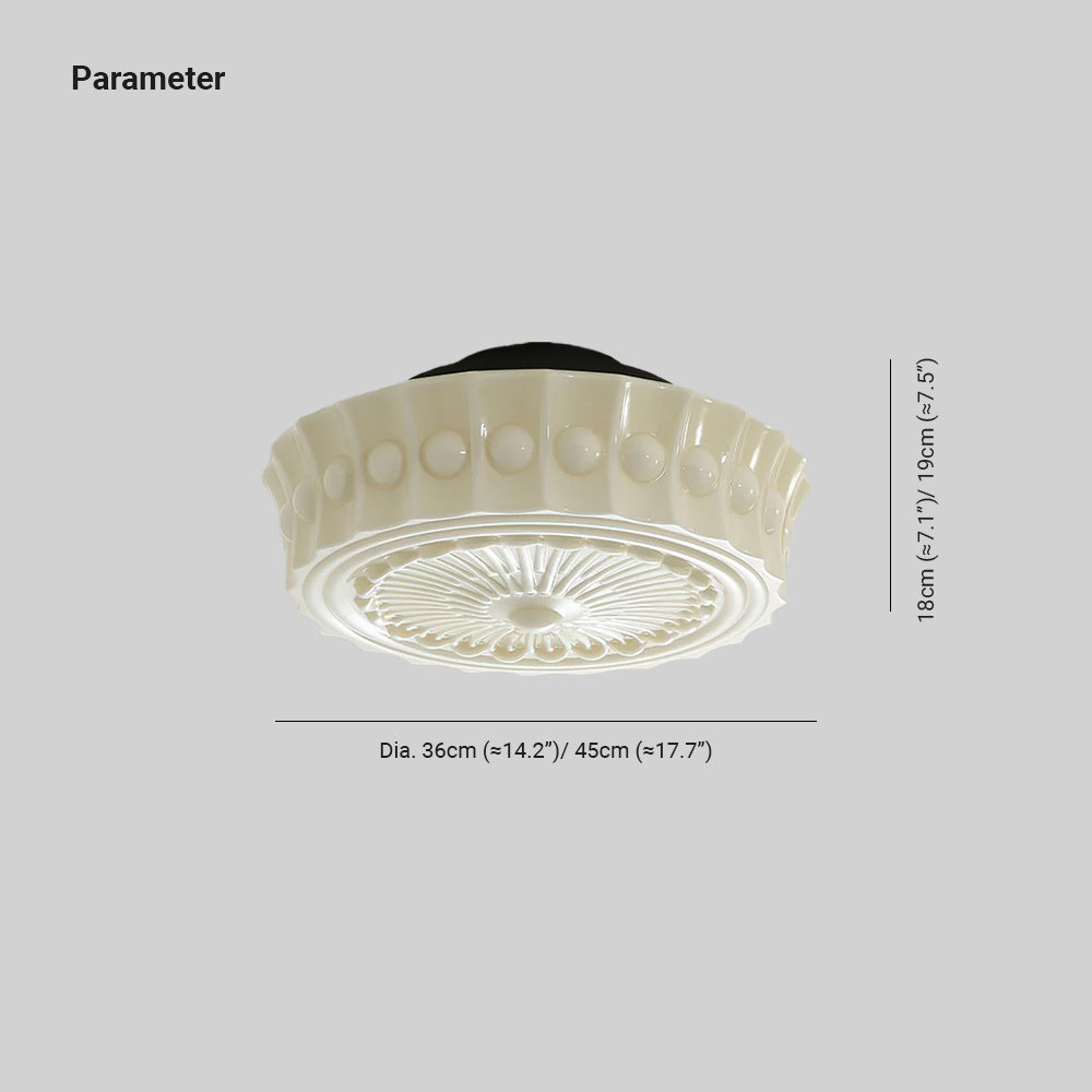 Elena Plafonnier Verre - Neutralighting