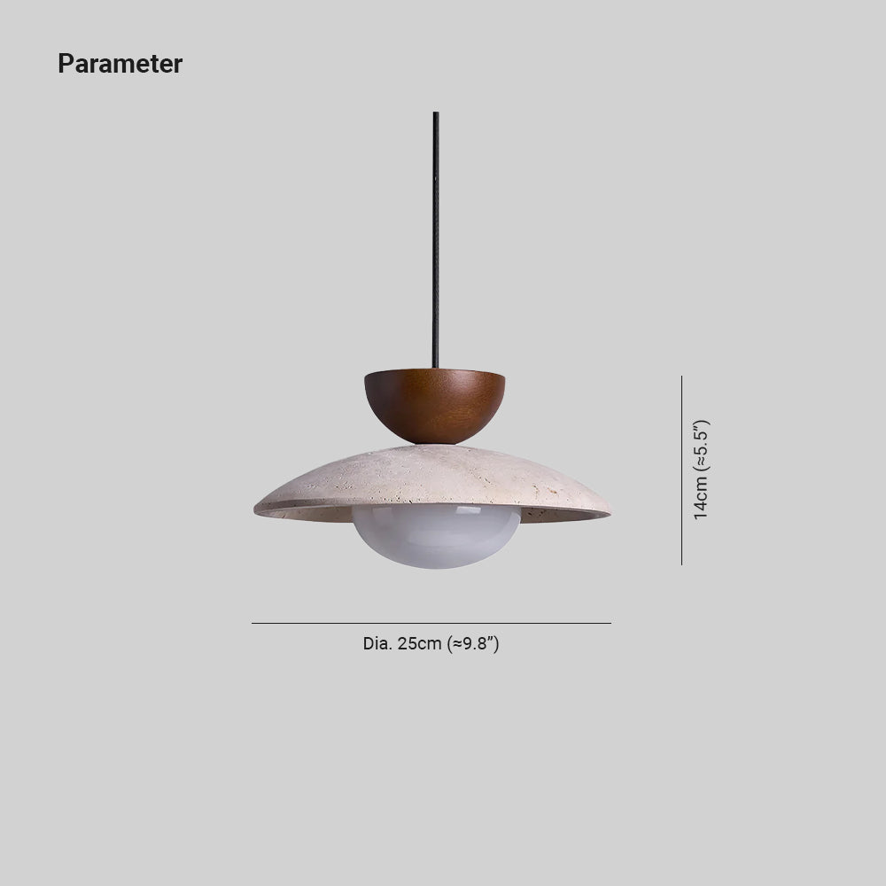 Cleo Suspensions en Travertin - Neutralighting