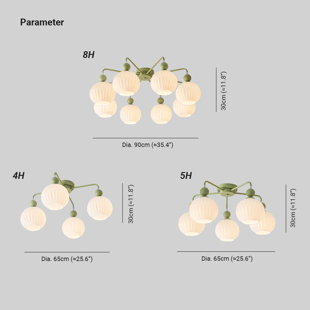 Tulip Plafonnier Blanc Fleur Verre Design - Neutralighting