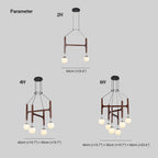 Terra Lustre Géométrique en Bois - Neutralighting
