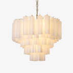 Aurora Chandelier en Verre Givré - Neutralighting