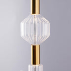 Solara Lampe à suspension en cristal cylindrique Cipher contemporaine - Neutralighting