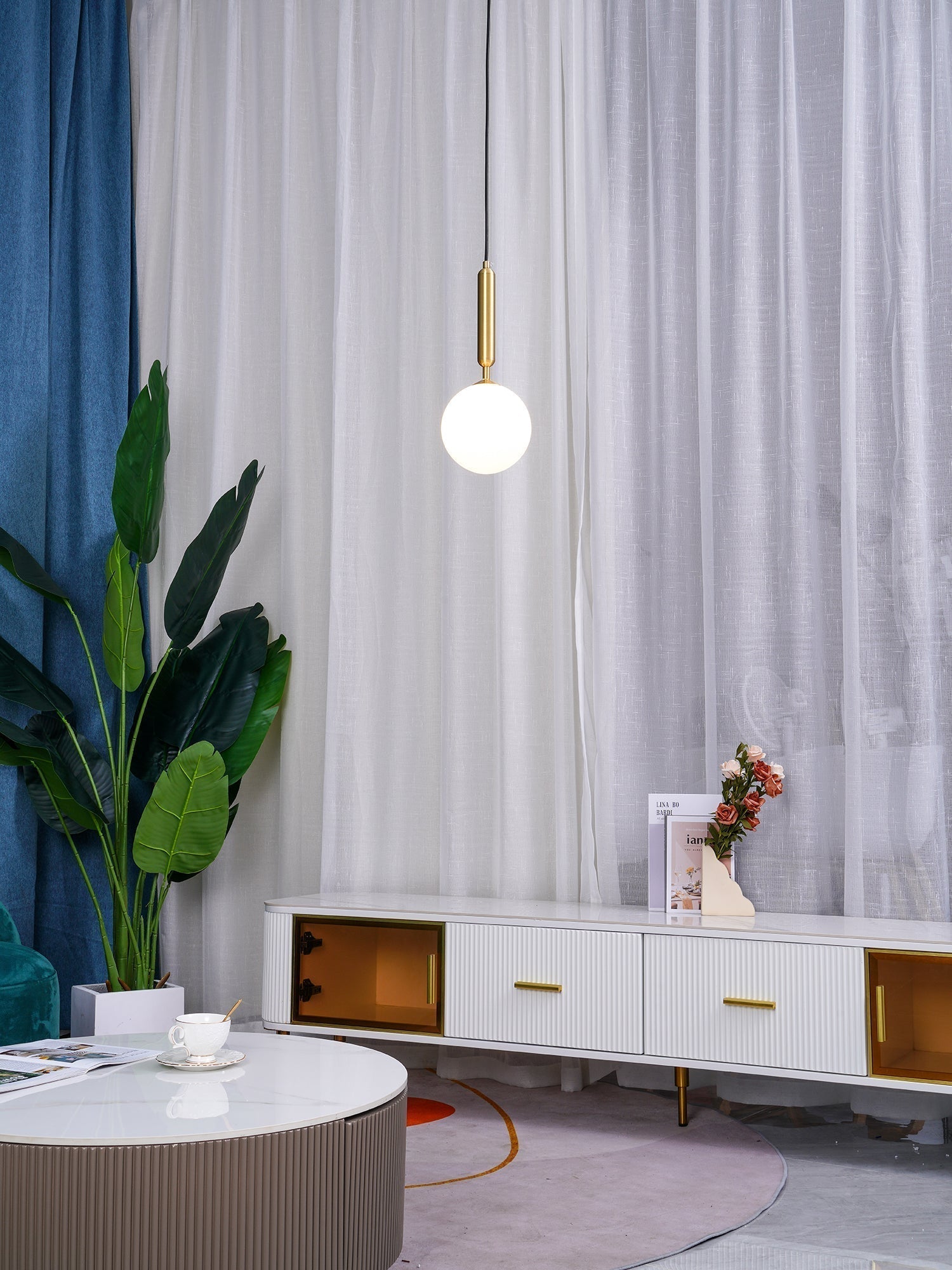 Calyxia Suspension Industrielle Classique en Verre - Neutralighting