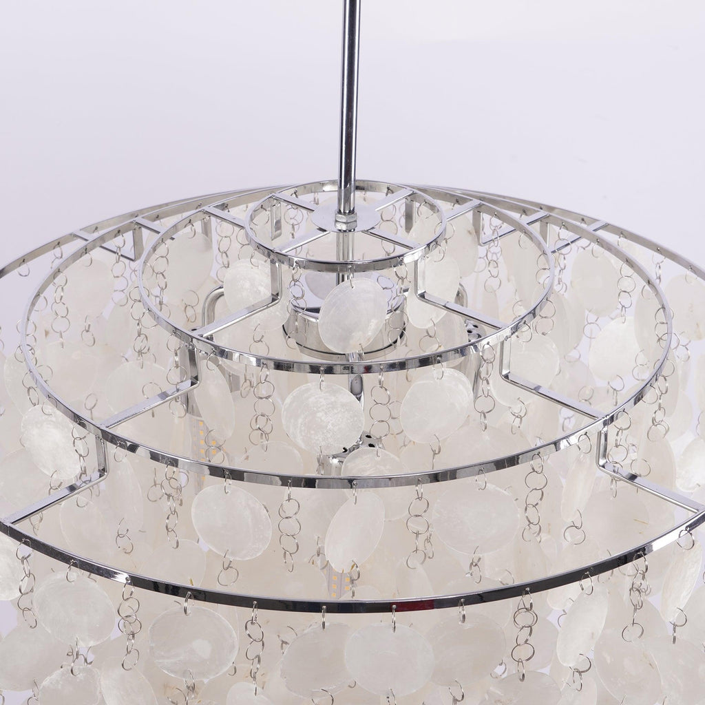 Lustra Suspension Lampe Anneau Rond en Coquillage - Neutralighting