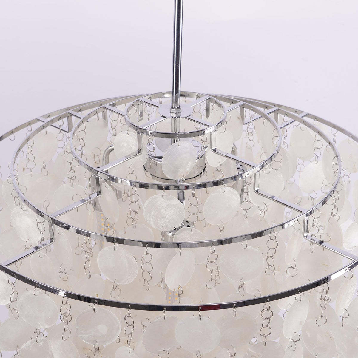 Lustra Suspension Lampe Anneau Rond en Coquillage - Neutralighting