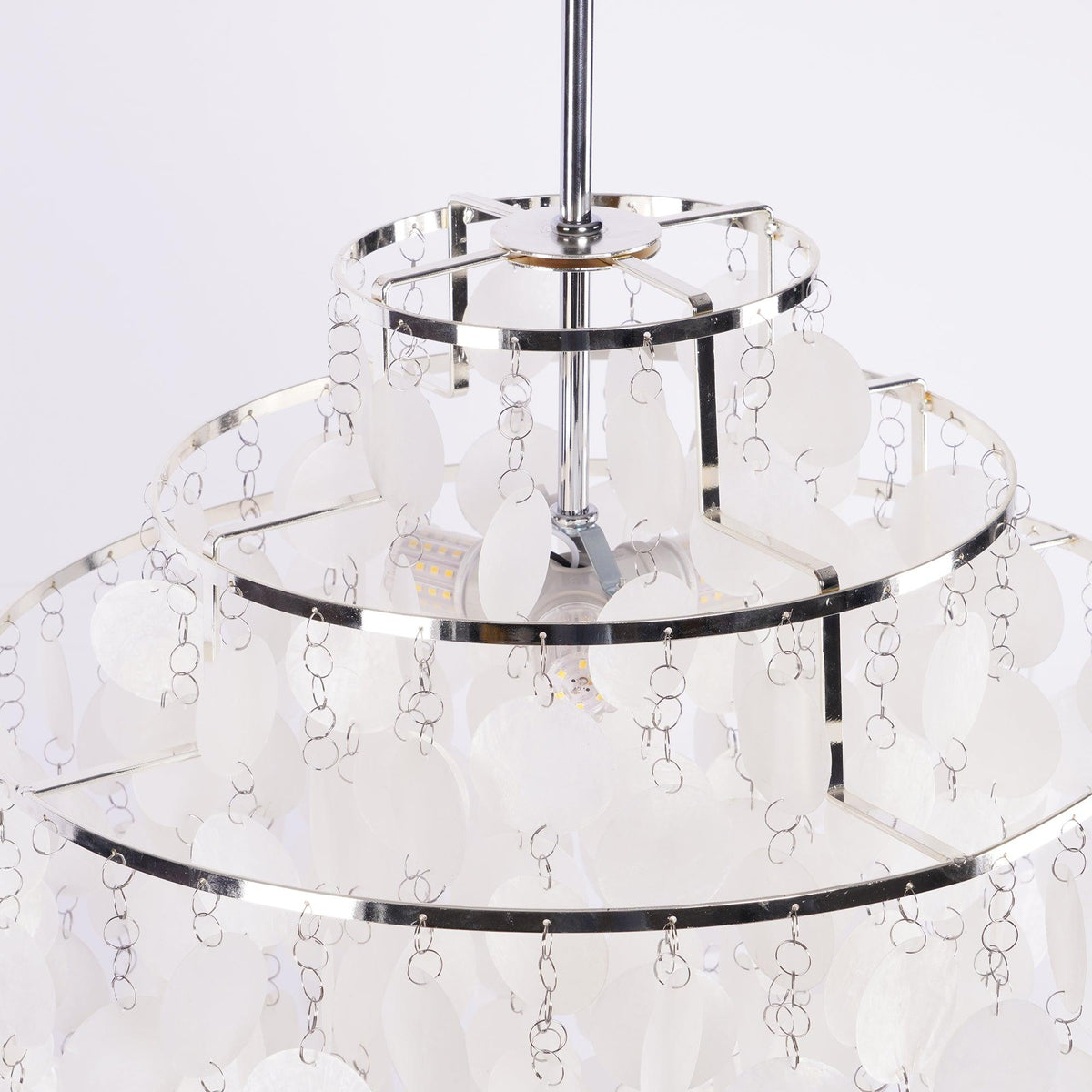 Lustra Suspension Lampe Anneau Rond en Coquillage - Neutralighting