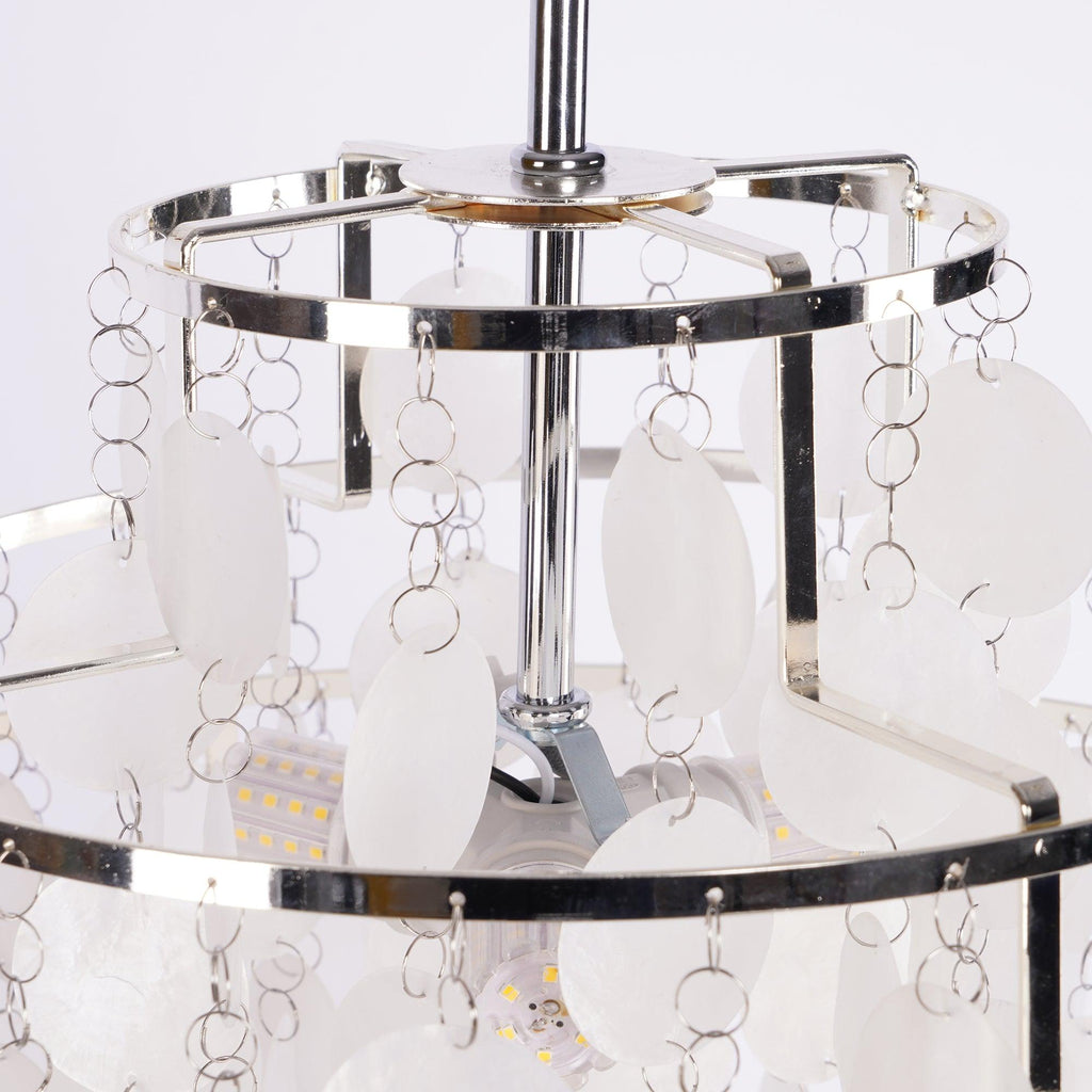 Lustra Suspension Lampe Anneau Rond en Coquillage - Neutralighting