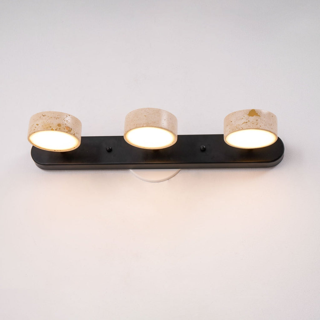 Orshaa Linéaire Travertin Vanité Lumière - Neutralighting
