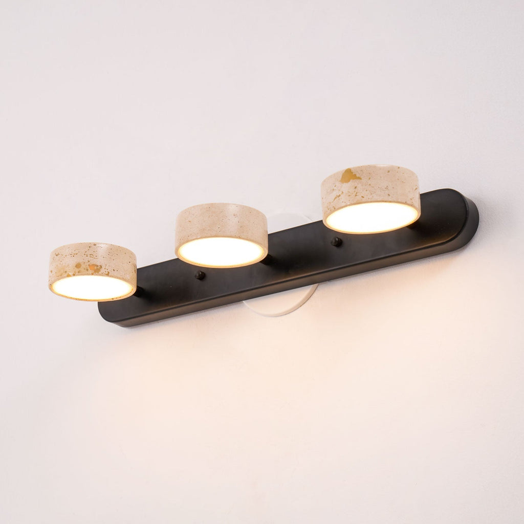 Orshaa Linéaire Travertin Vanité Lumière - Neutralighting