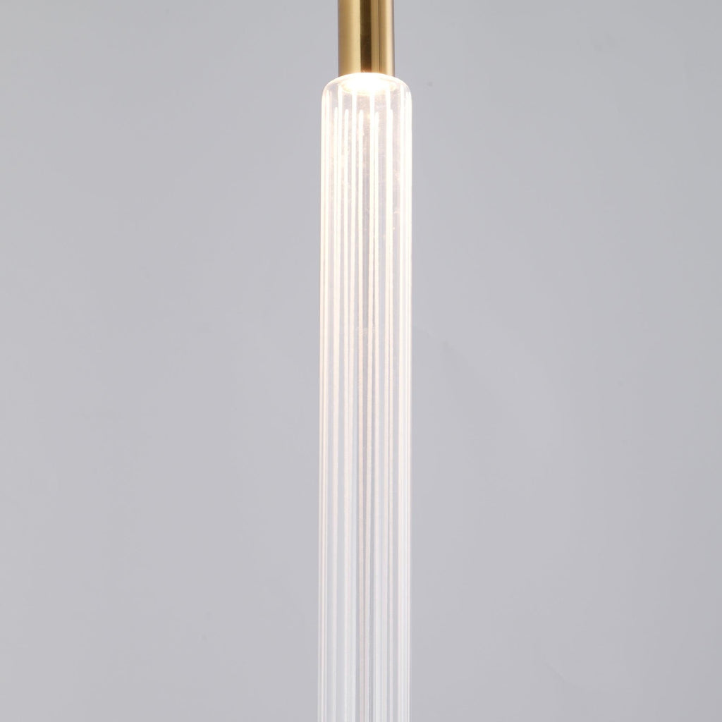 Solara Lampe à suspension en cristal cylindrique Cipher contemporaine - Neutralighting