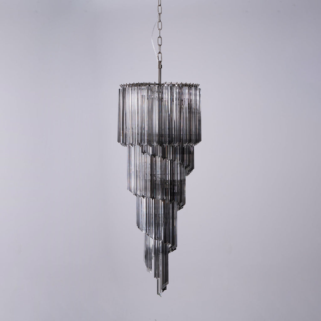 Aurora Lustre Fumé Verre Spirale - Neutralighting
