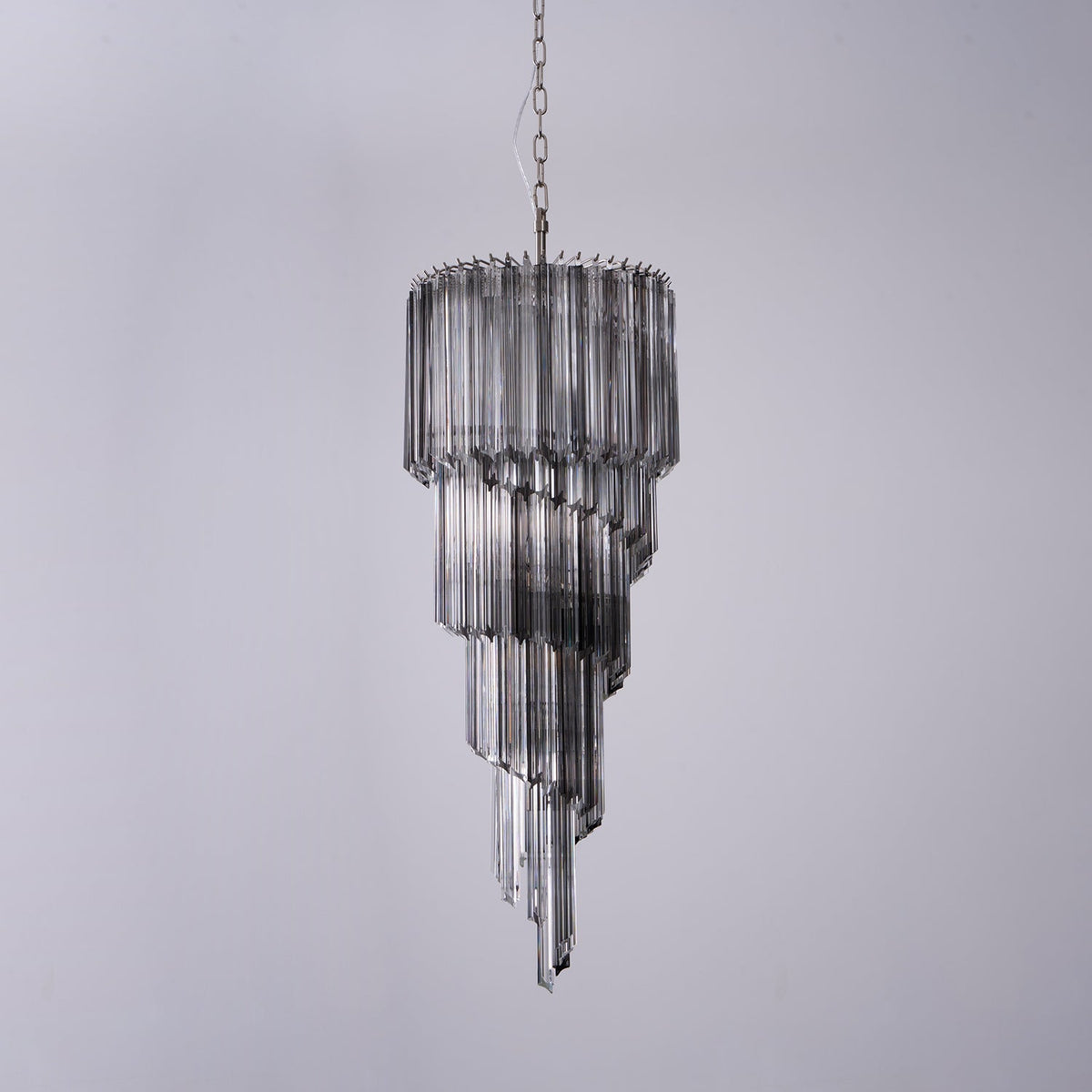 Aurora Lustre Fumé Verre Spirale - Neutralighting
