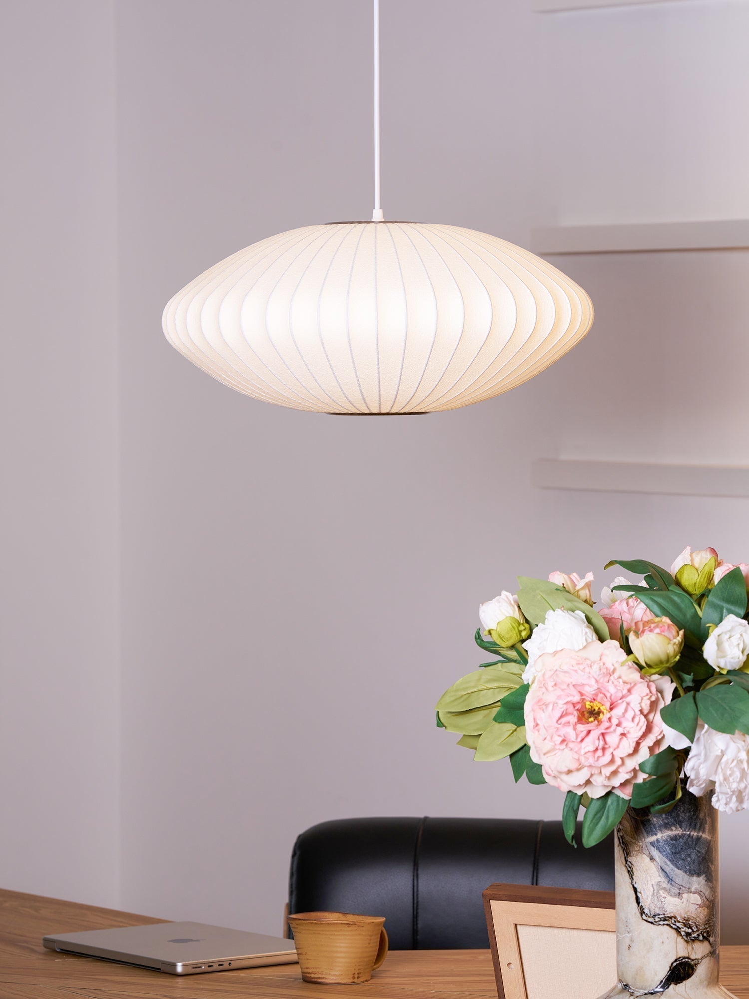 Nebula Lampe Suspendue en Soie de Mûrier Boule - Neutralighting