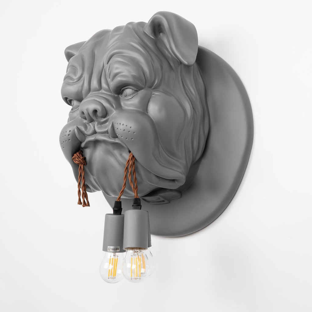 Lustra Applique Murale Sculpture Bulldog Fantaisiste - Neutralighting