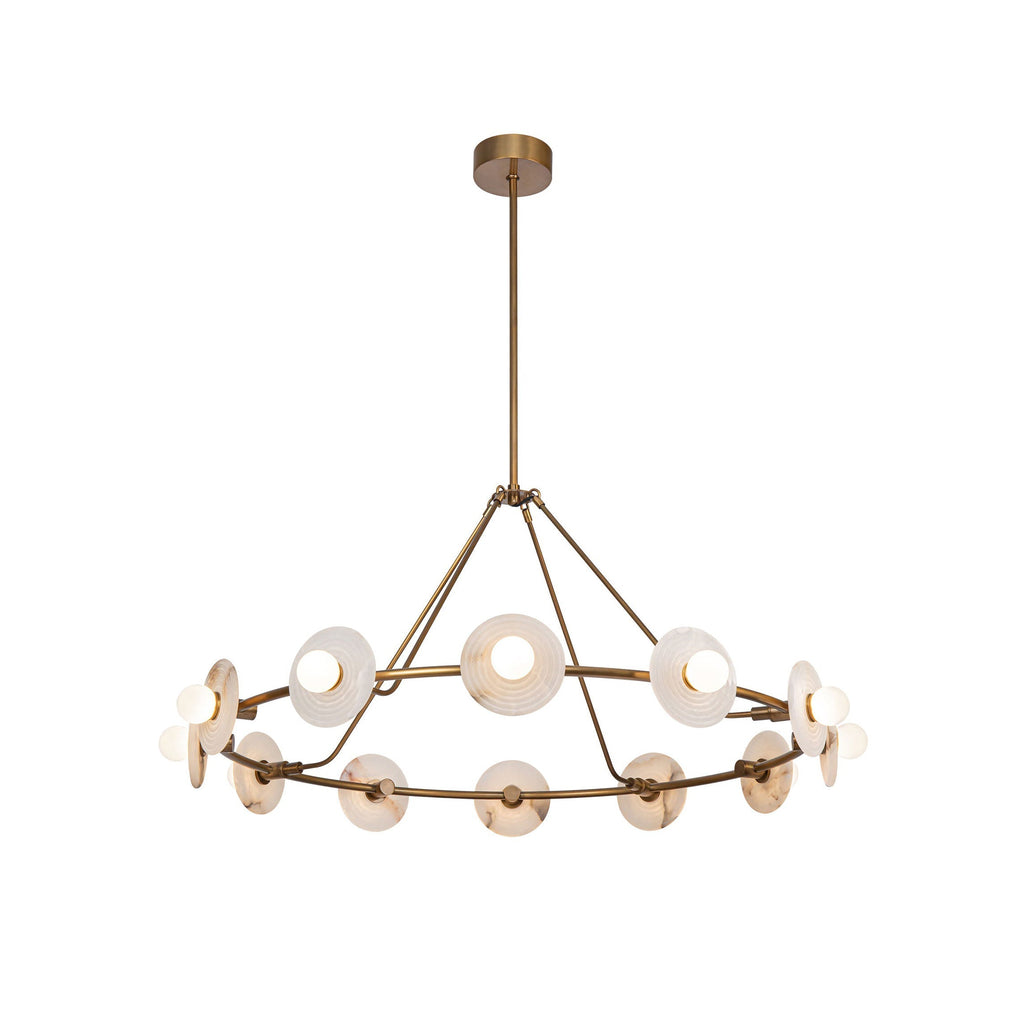 Ilirila Lustre En Verre Albâtre à l'élégance Moderne - Neutralighting