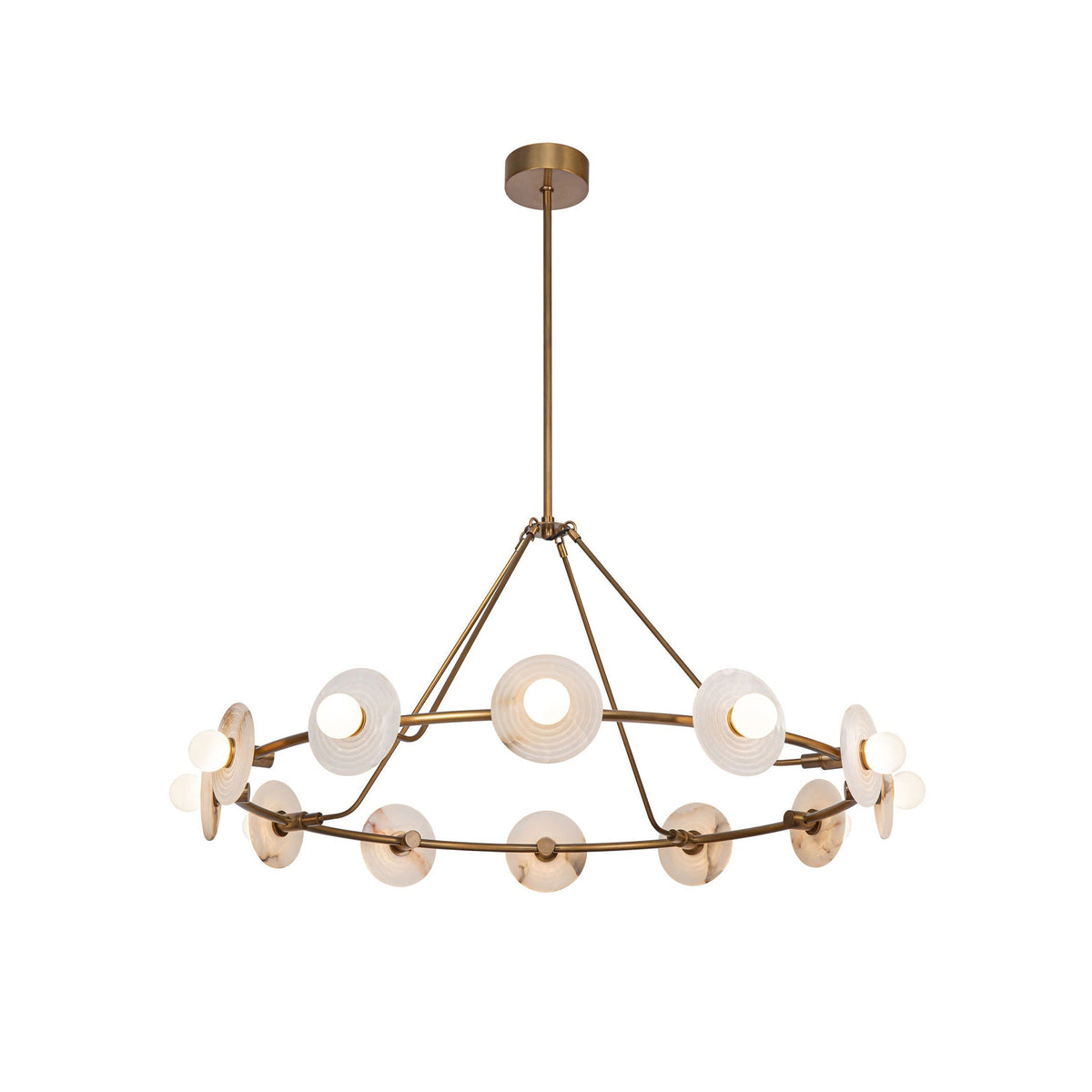 Ilirila Lustre En Verre Albâtre à l'élégance Moderne - Neutralighting