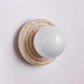 Dahlia Applique Ronde en Travertin - Neutralighting