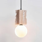 Ritta Lampe Pendentive Irrégulière en Travertin - Neutralighting