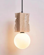 Ritta Lampe Pendentive Irrégulière en Travertin - Neutralighting