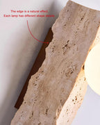 Obrio Applique Murale en Travertin - Neutralighting