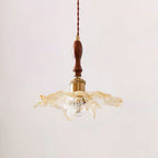 Dalie Suspension Lampe Lotus Pétales de Lotus en Résine Accents Dorés - Neutralighting