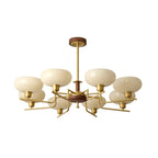 Nova Chandelier Moderne Bois Laiton - Neutralighting