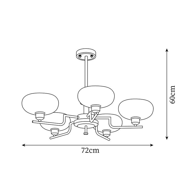 Nova Chandelier Moderne Bois Laiton - Neutralighting