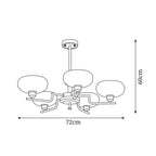Nova Chandelier Moderne Bois Laiton - Neutralighting