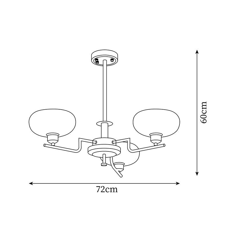 Nova Chandelier Moderne Bois Laiton - Neutralighting