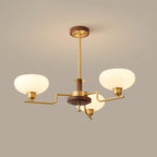 Nova Chandelier Moderne Bois Laiton - Neutralighting