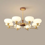 Nova Chandelier Moderne Bois Laiton - Neutralighting