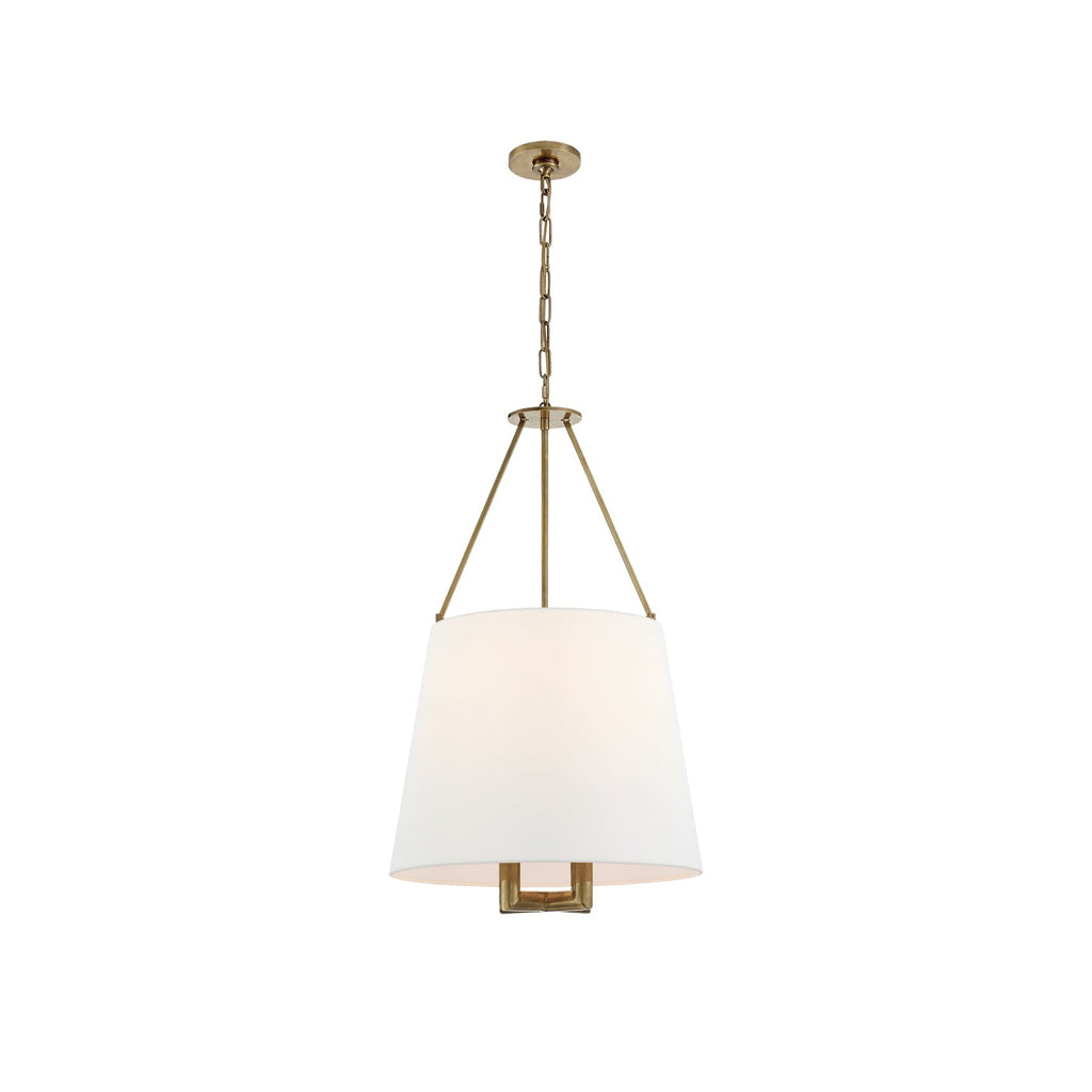 Loom Lampe à Suspension Vintage Industrielle En Laiton Et Tissu - Neutralighting