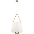 Loom Lampe à Suspension Vintage Industrielle En Laiton Et Tissu - Neutralighting