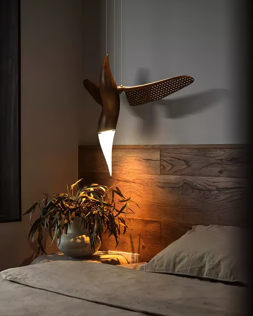 Elsilor Suspension Bois Inspirée des Oiseaux - Neutralighting