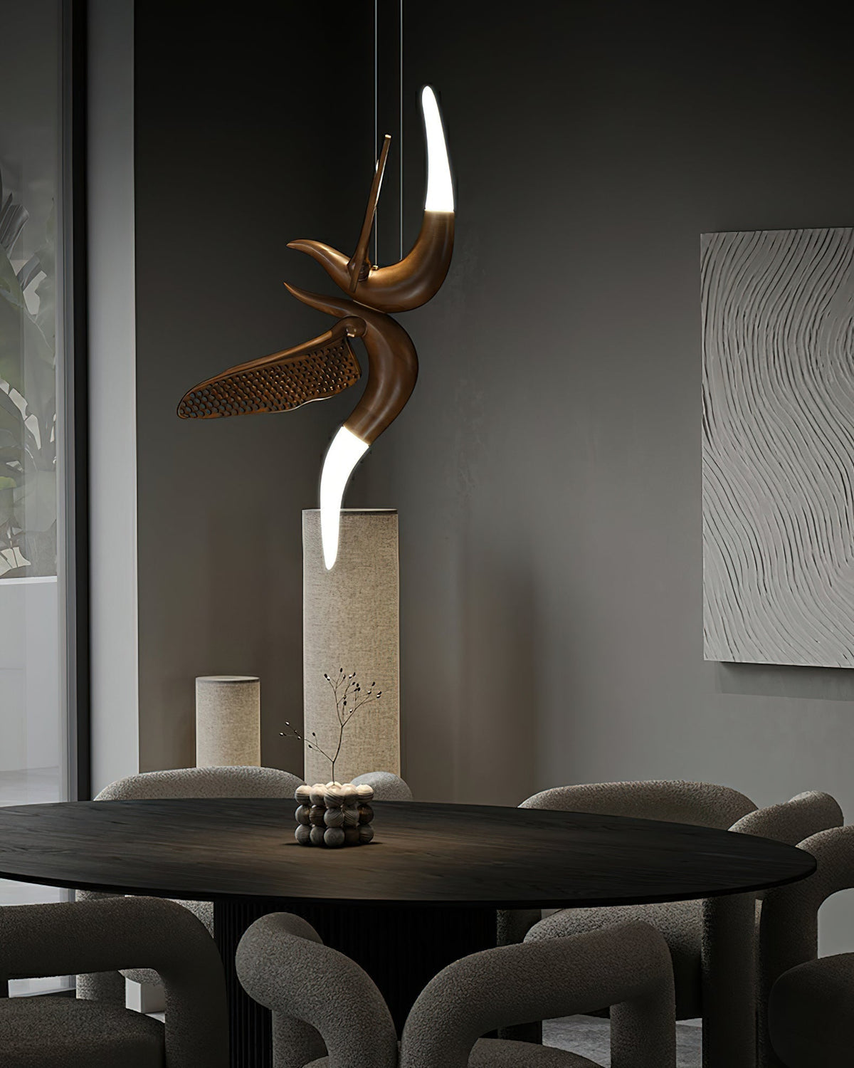 Elsilor Suspension Bois Inspirée des Oiseaux - Neutralighting