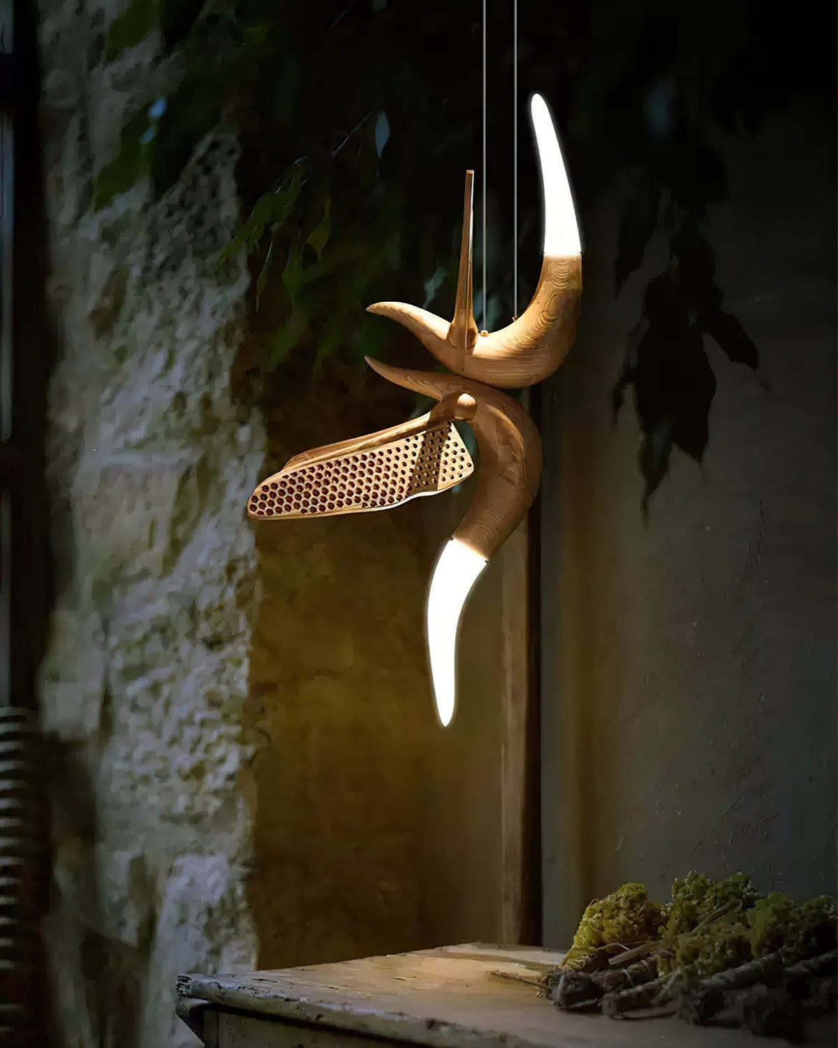 Elsilor Suspension Bois Inspirée des Oiseaux - Neutralighting