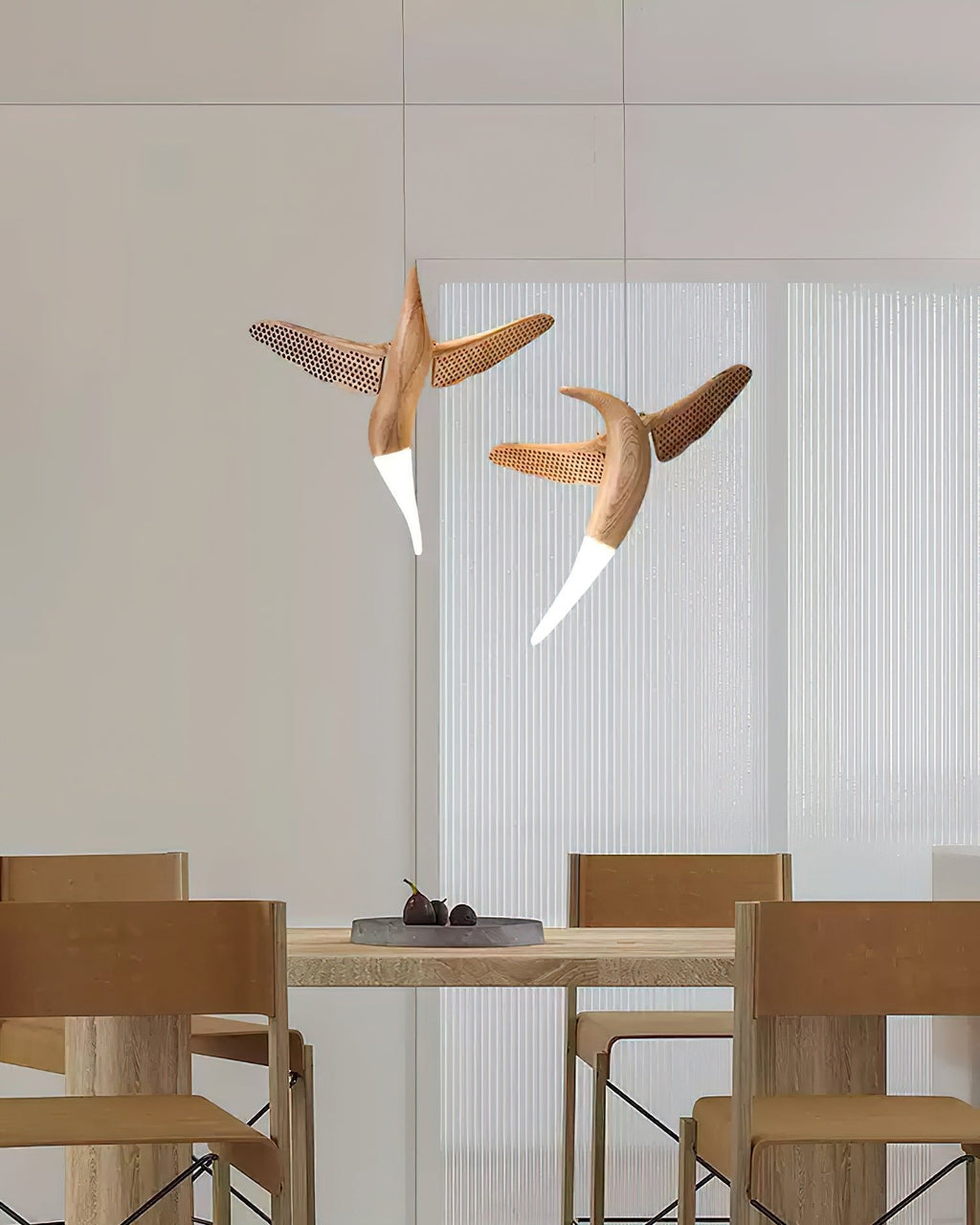 Elsilor Suspension Bois Inspirée des Oiseaux - Neutralighting