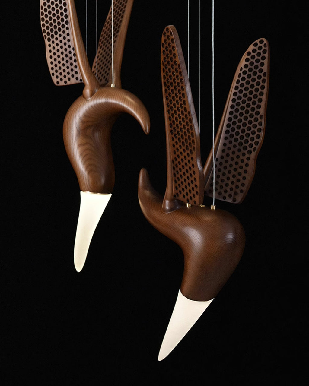 Elsilor Suspension Bois Inspirée des Oiseaux - Neutralighting