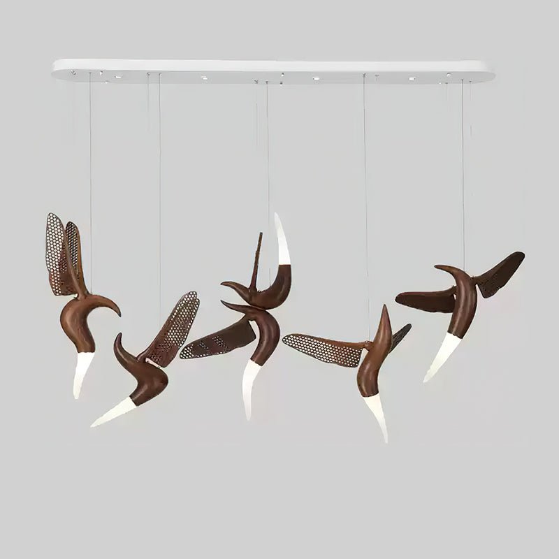 Elsilor Suspension Bois Inspirée des Oiseaux - Neutralighting