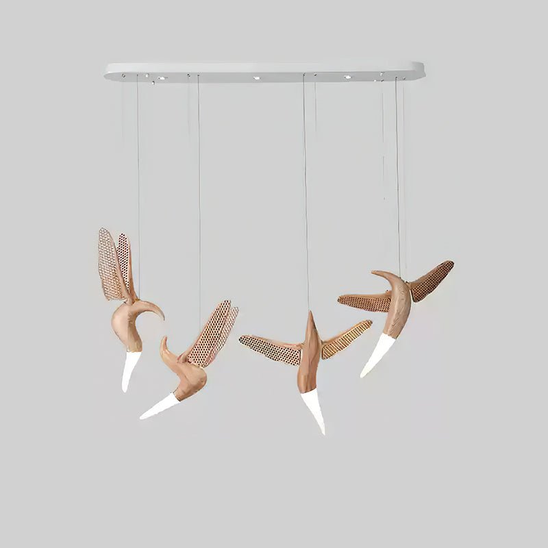 Elsilor Suspension Bois Inspirée des Oiseaux - Neutralighting