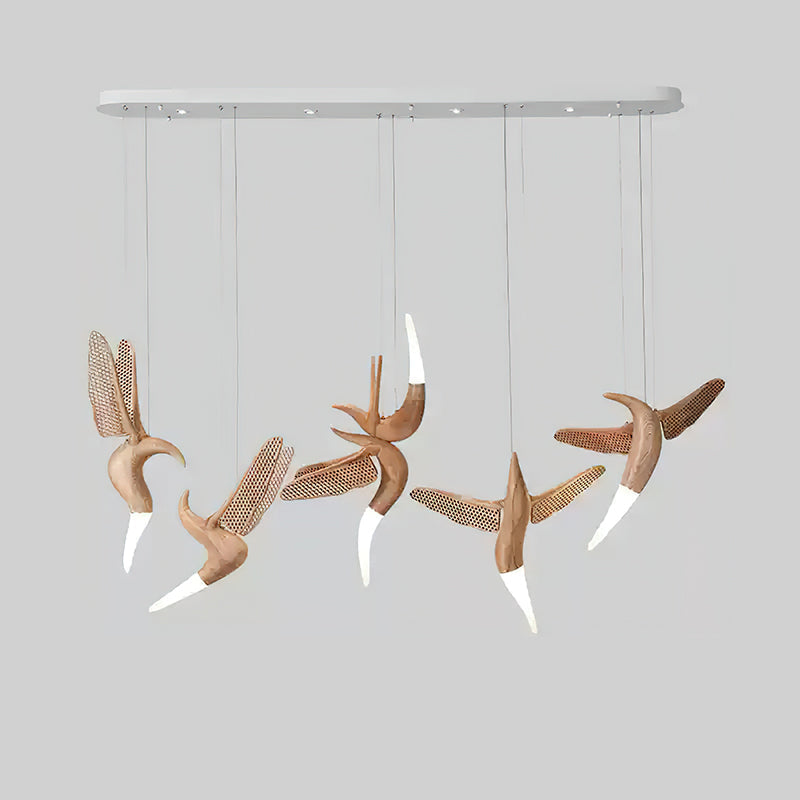 Elsilor Suspension Bois Inspirée des Oiseaux - Neutralighting