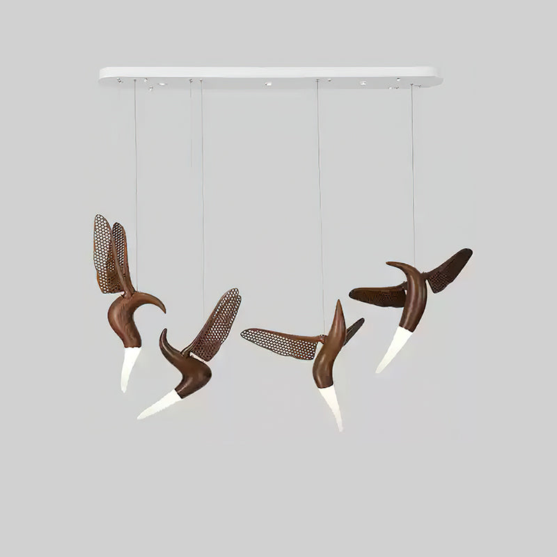 Elsilor Suspension Bois Inspirée des Oiseaux - Neutralighting
