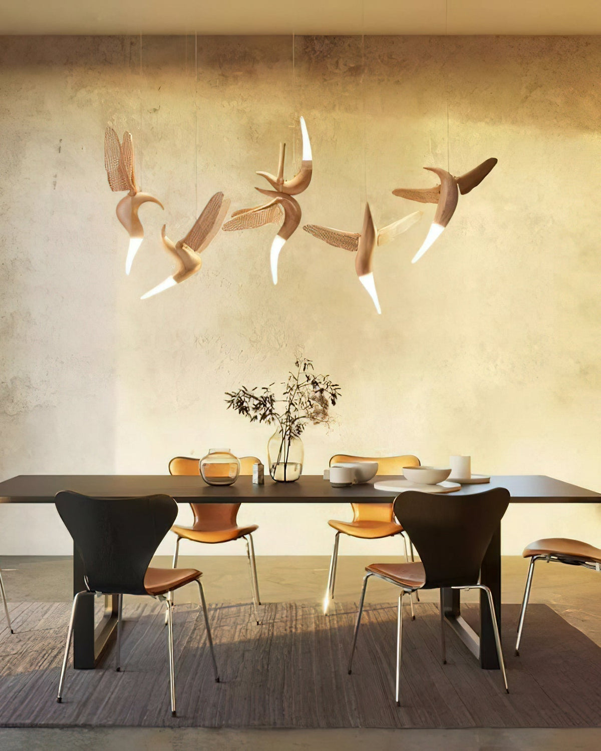 Elsilor Suspension Bois Inspirée des Oiseaux - Neutralighting