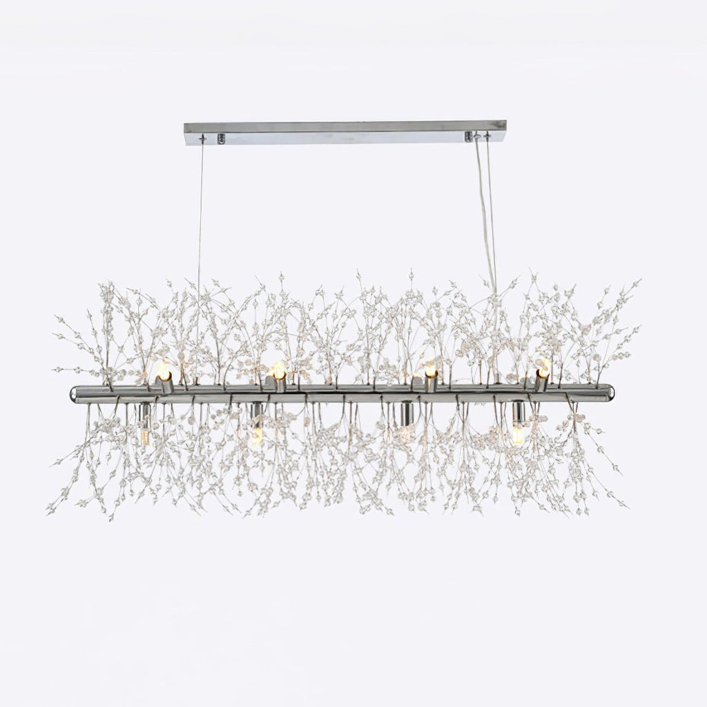Lustra Lustre Laiton Linéaire Cristal Branche - Neutralighting