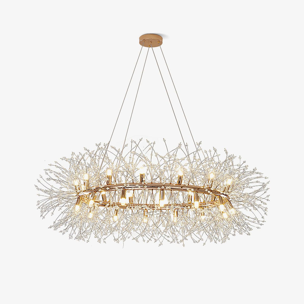 Lustra Chandelier Pissenlit Rond en Acier Inoxydable - Neutralighting