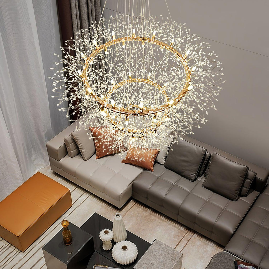 Lustra Chandelier Pissenlit Rond en Acier Inoxydable - Neutralighting