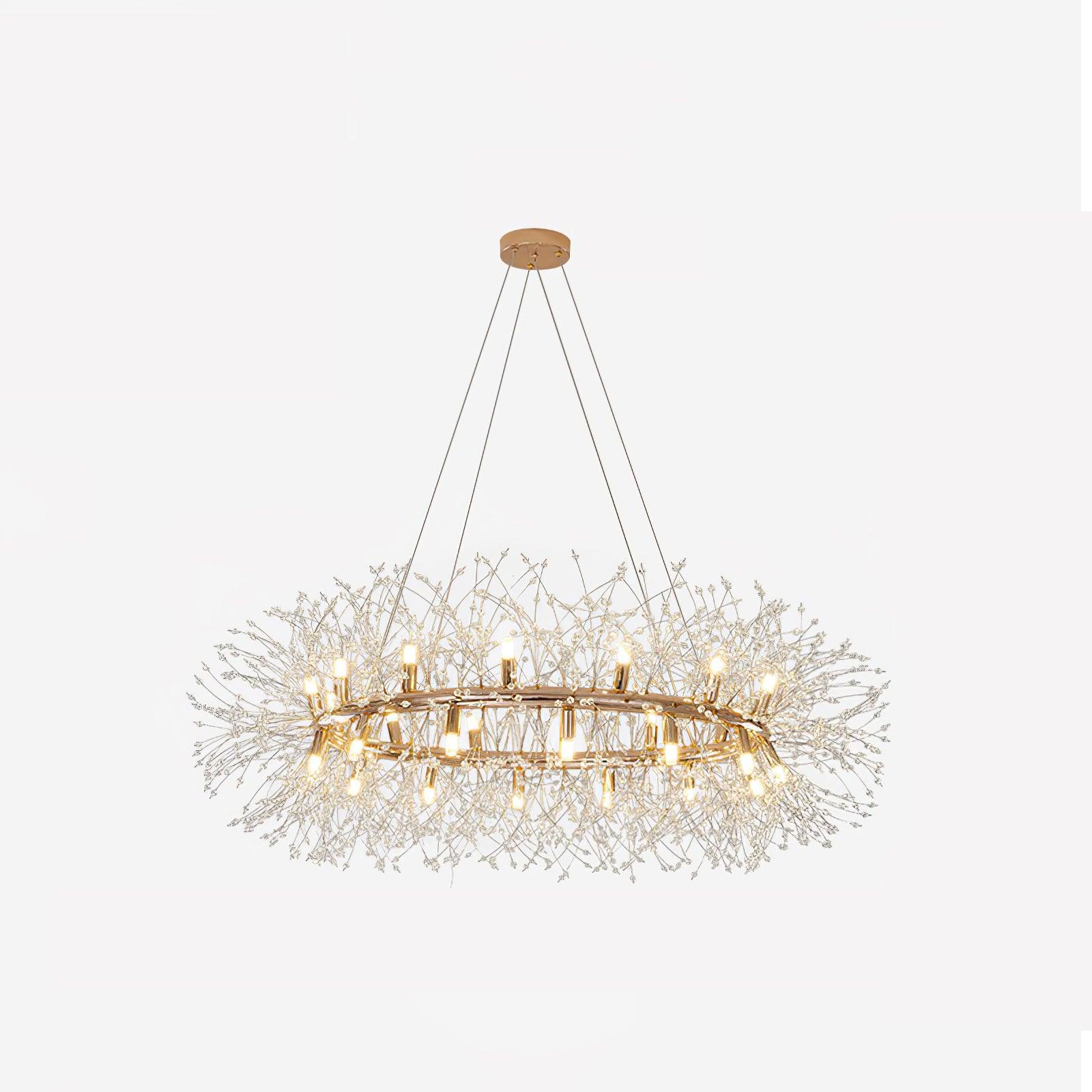 Lustra Chandelier Pissenlit Rond en Acier Inoxydable - Neutralighting