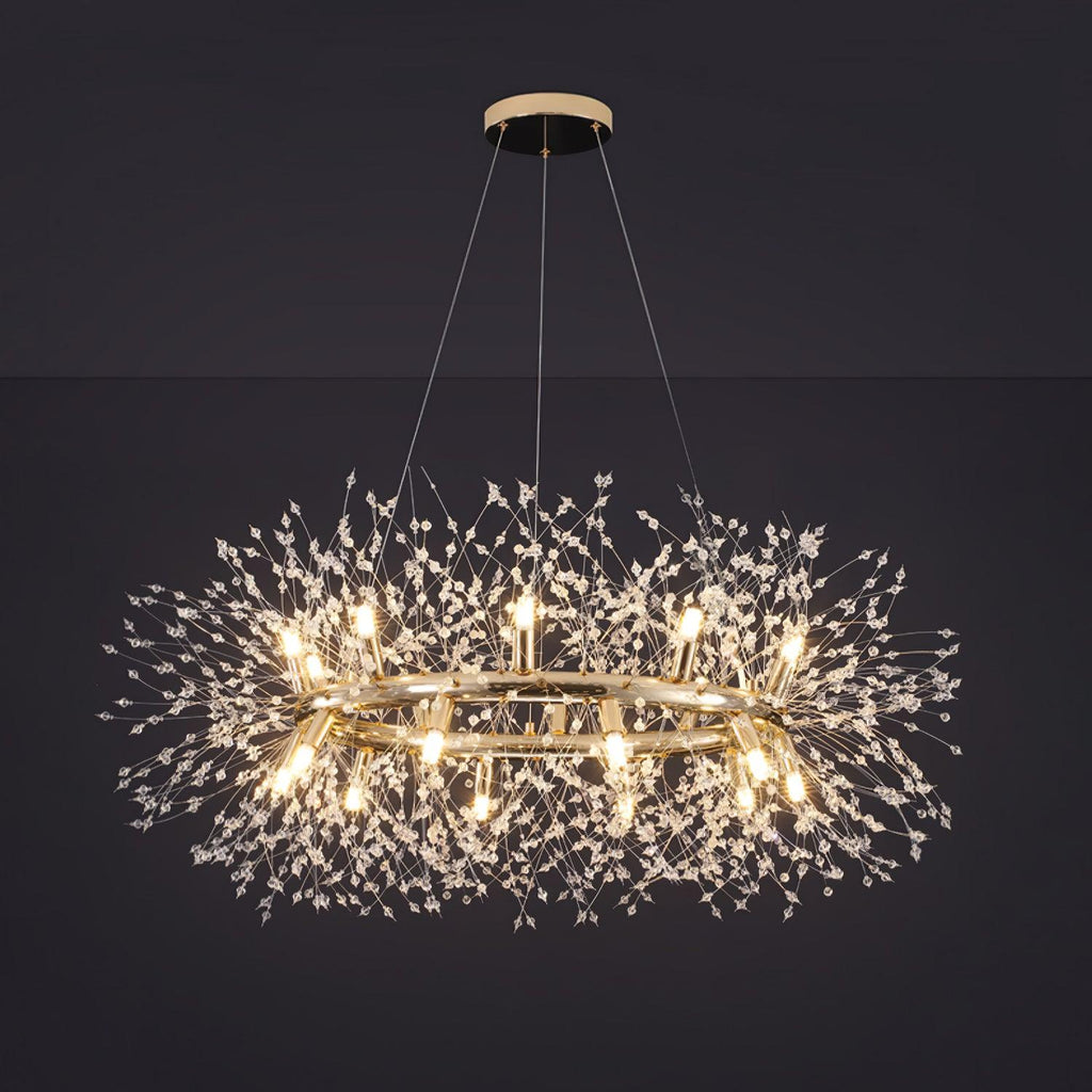 Lustra Chandelier Pissenlit Rond en Acier Inoxydable - Neutralighting