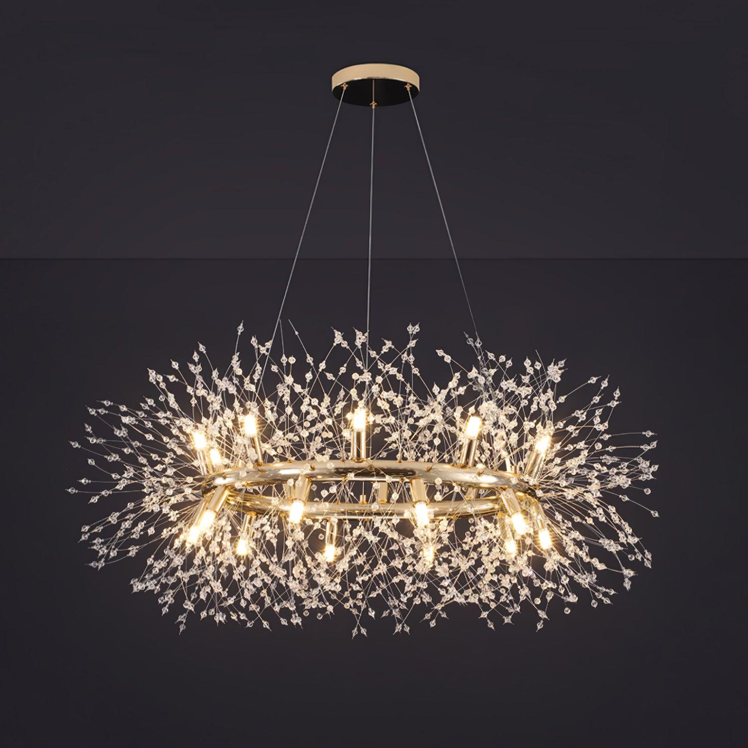 Lustra Chandelier Pissenlit Rond en Acier Inoxydable - Neutralighting